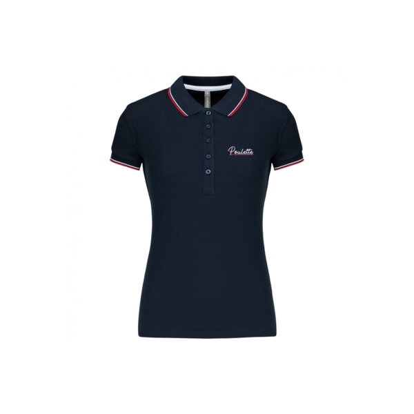 Polo tricolore femme